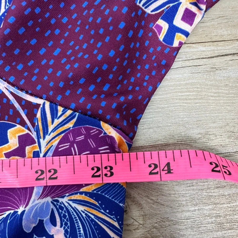 Eloquii Purple Floral Knee Length Dress NWT NEW Size 20